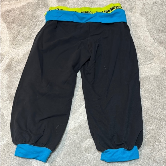 Zumba Fitness Black and Blue Sweatpants with Vibrant Accents - Picture 4 of 4